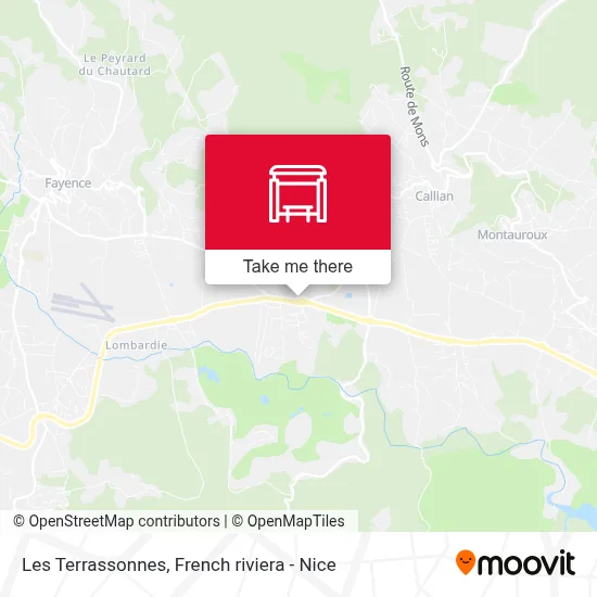 Les Terrassonnes map