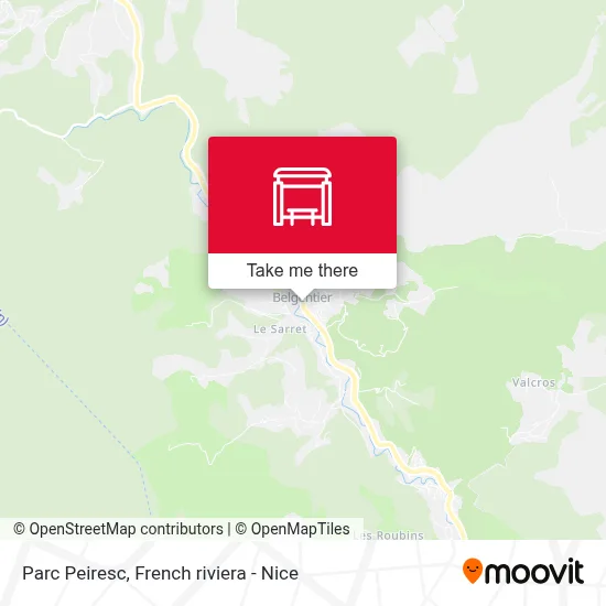Parc Peiresc map