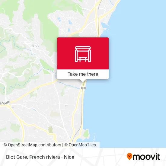 Biot Gare map