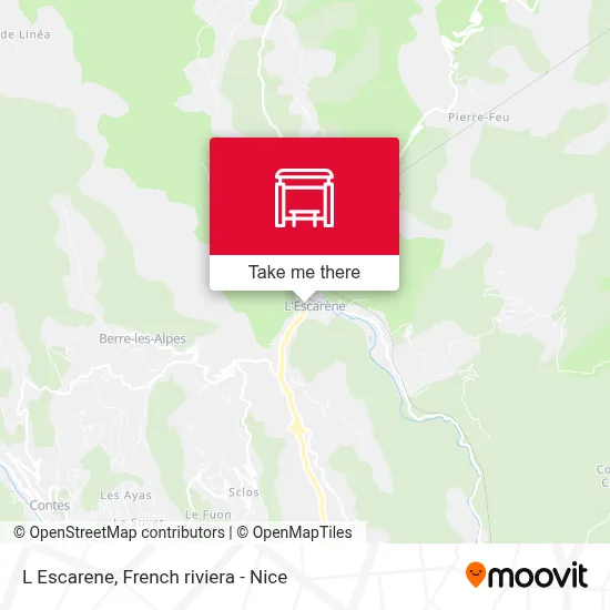 L Escarene map