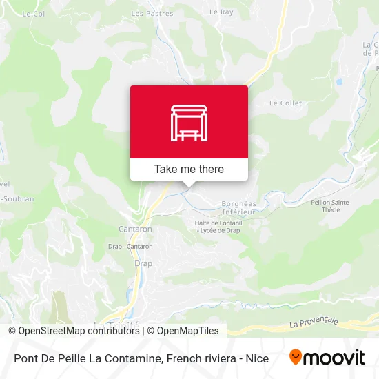 Pont De Peille La Contamine map