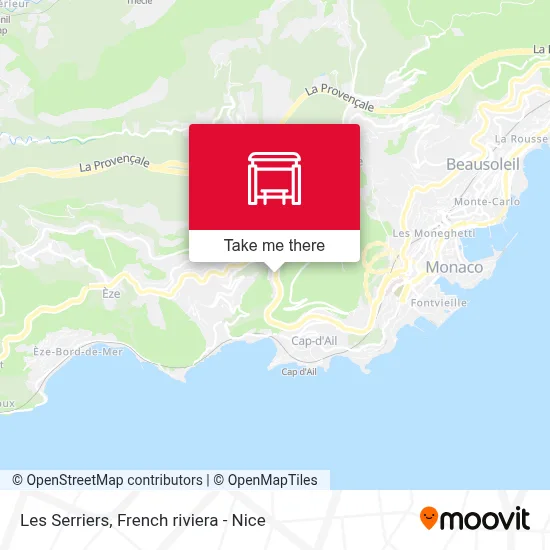 Les Serriers map