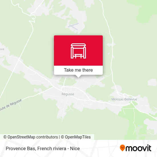 Mapa Provence Bas