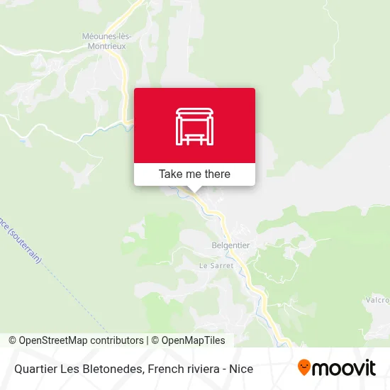 Quartier Les Bletonedes map