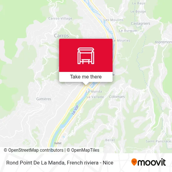Mapa Rond Point De La Manda