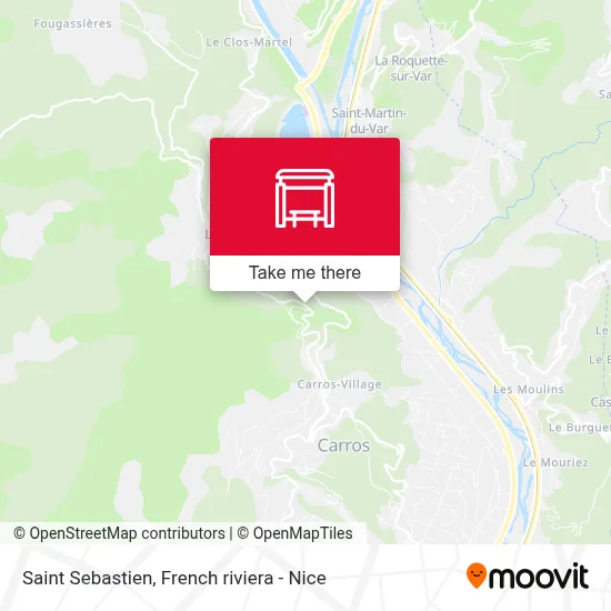 Mapa Saint Sebastien