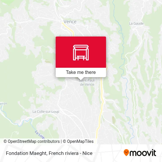 Fondation Maeght map