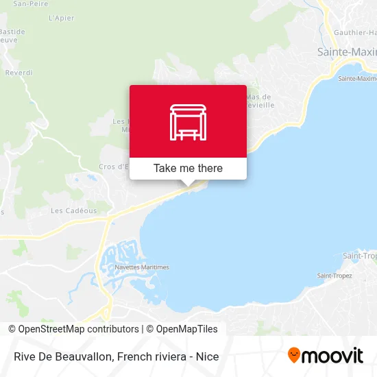 Mapa Rive De Beauvallon