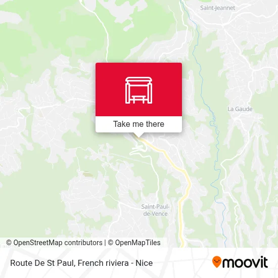 Route De St Paul map