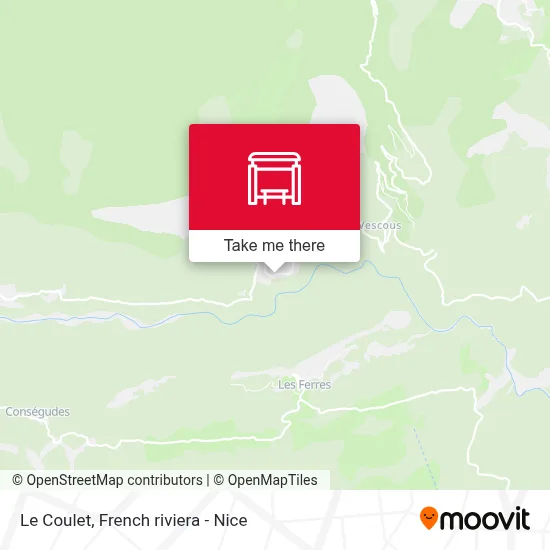 Le Coulet map