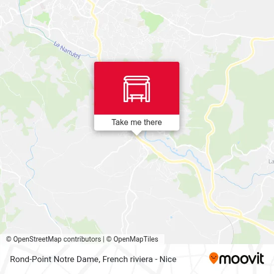 Mapa Rond-Point Notre Dame