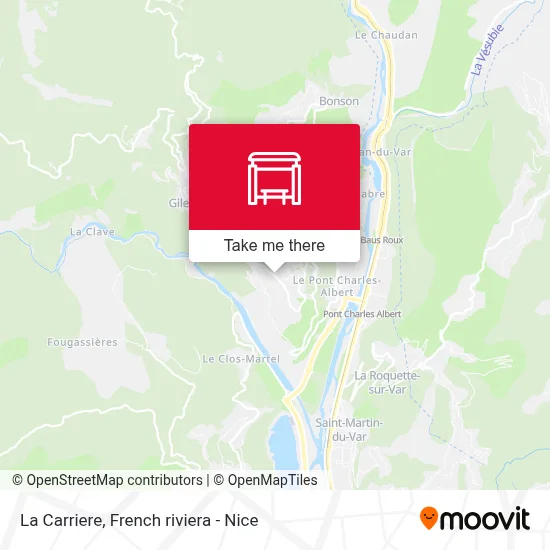 La Carriere map