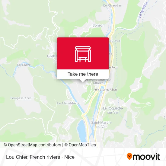 Mapa Lou Chier