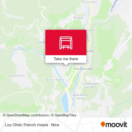 Mapa Lou Chier