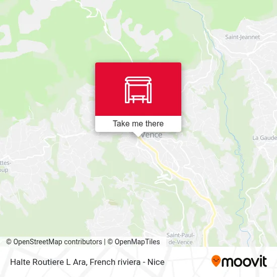 Halte Routiere L Ara map