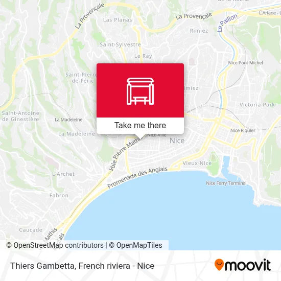 Thiers Gambetta map