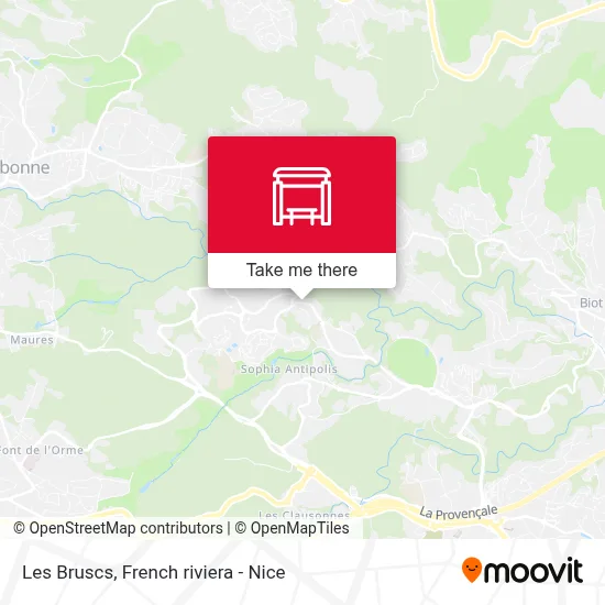 Les Bruscs map