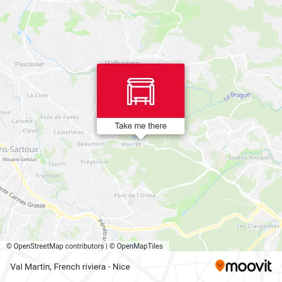 Mapa Val Martin