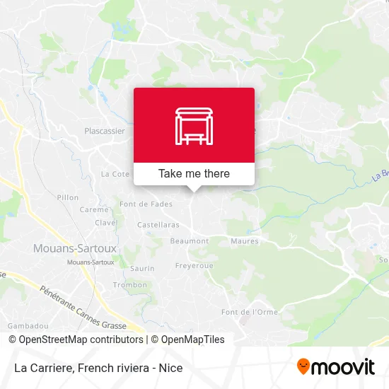 La Carriere map