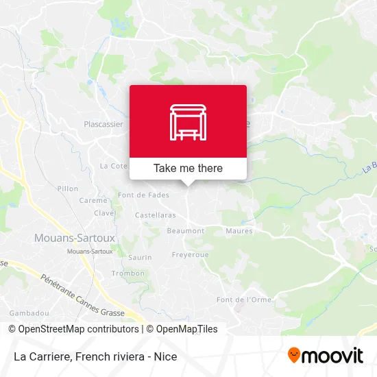 La Carriere map