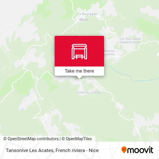 Tansonive Les Acates map