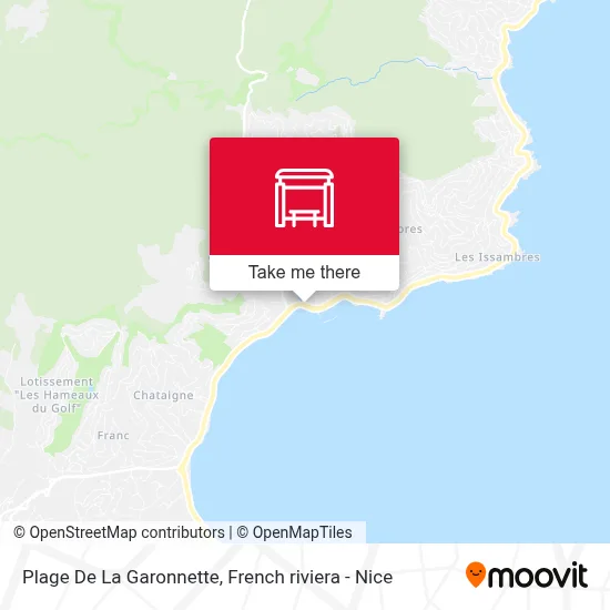 Plage De La Garonnette map