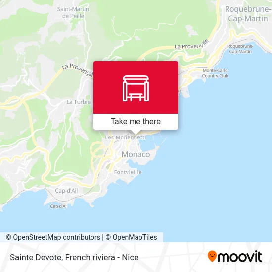 Mapa Sainte Devote