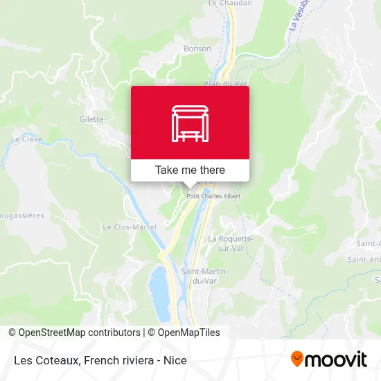 Les Coteaux map