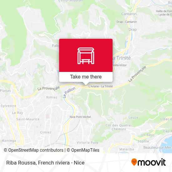 Mapa Riba Roussa