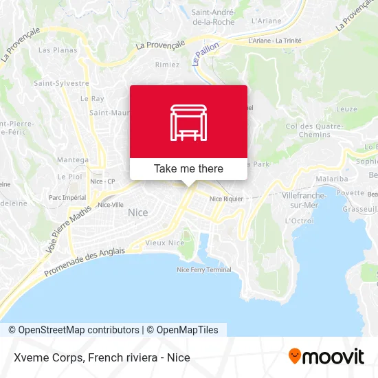Xveme Corps map