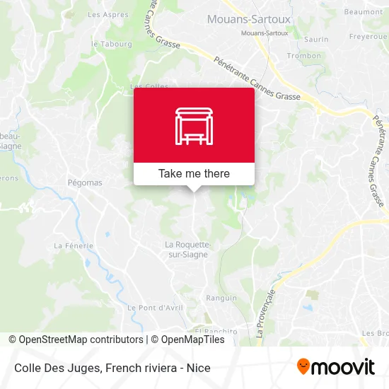 Colle Des Juges map