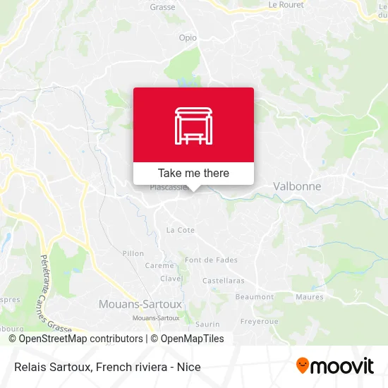 Relais Sartoux map