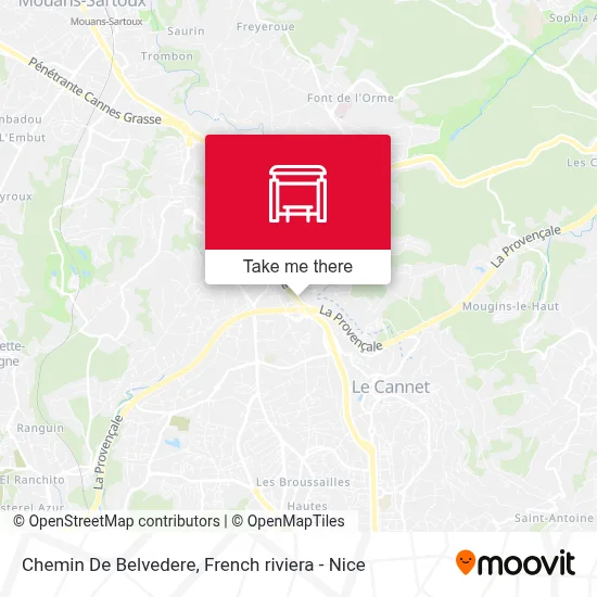 Chemin De Belvedere map
