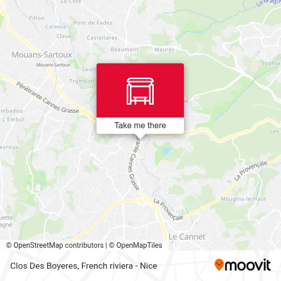 Clos Des Boyeres map