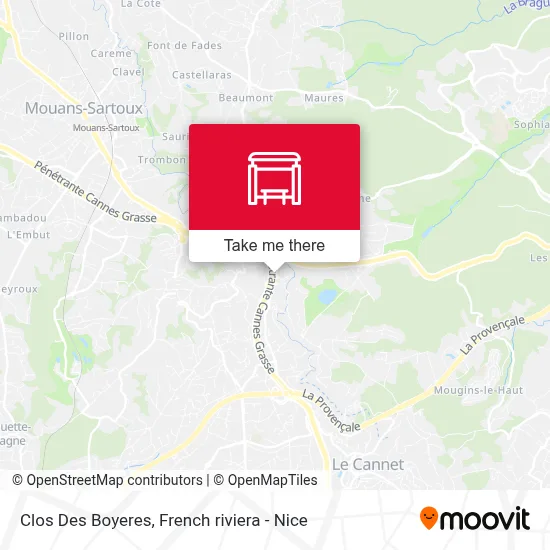 Clos Des Boyeres map