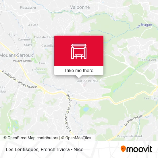 Les Lentisques map
