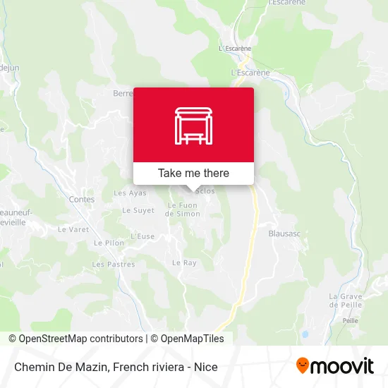 Chemin De Mazin map