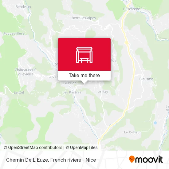 Chemin De L Euze map