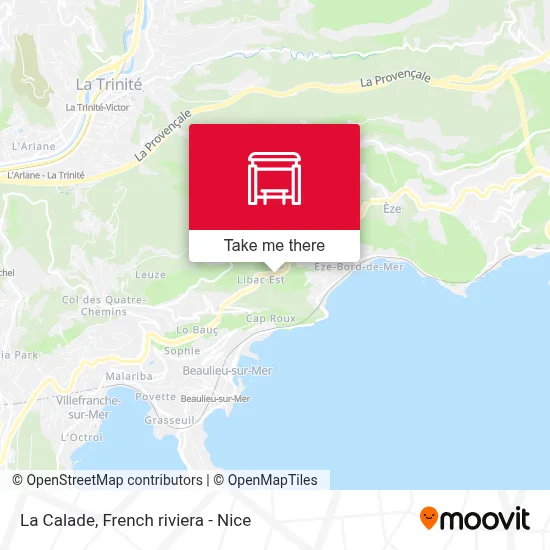 La Calade map