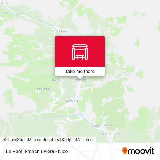 Le Poët map