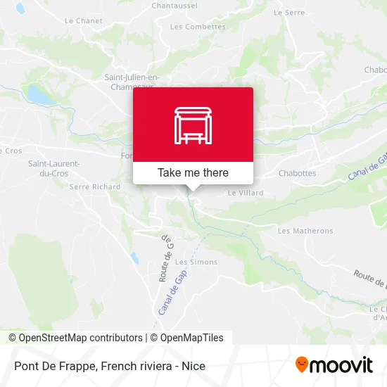 Pont De Frappe map