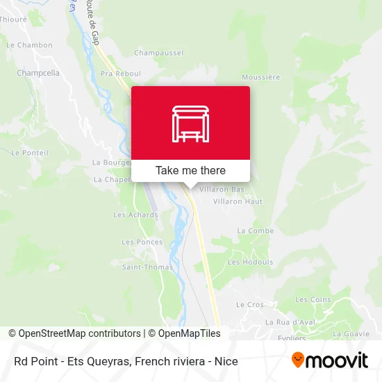 Mapa Rd Point - Ets Queyras