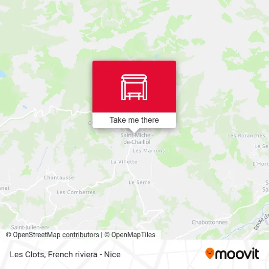 Les Clots map