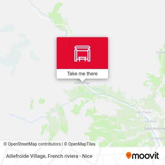 Aillefroide Village map