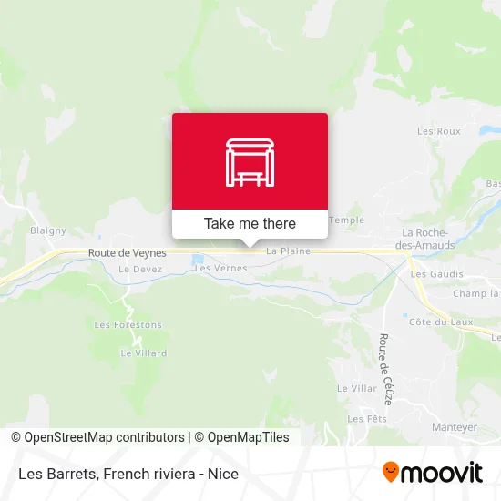 Les Barrets map