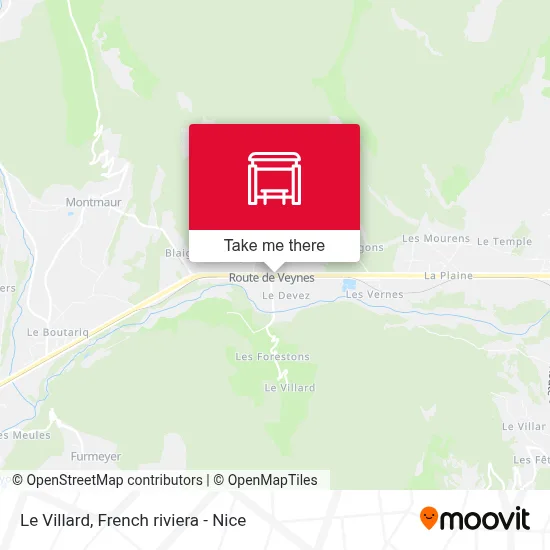 Le Villard map
