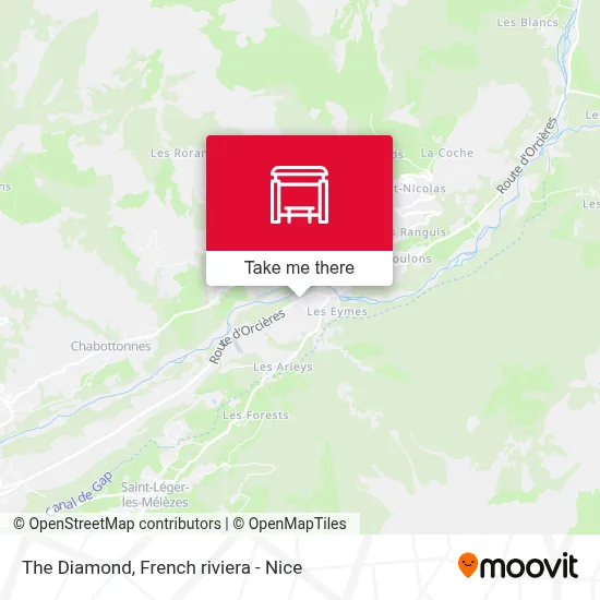 Le Diamant map