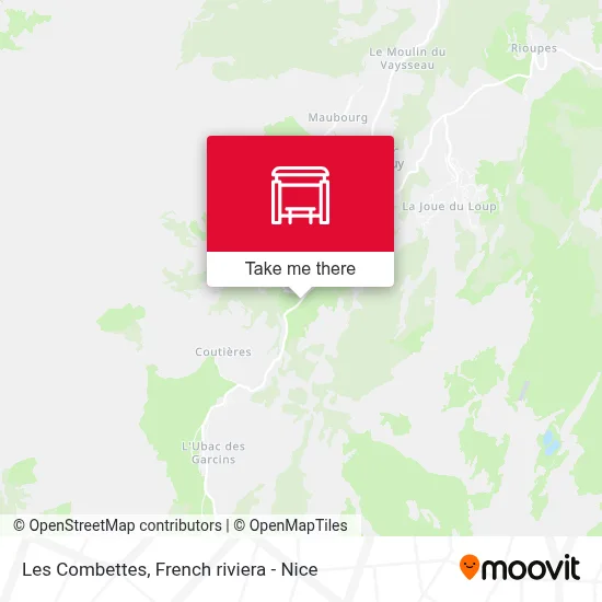 Les Combettes map