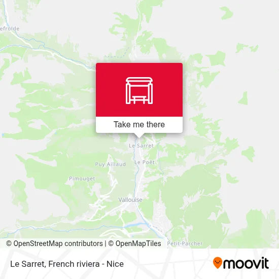 Le Sarret map