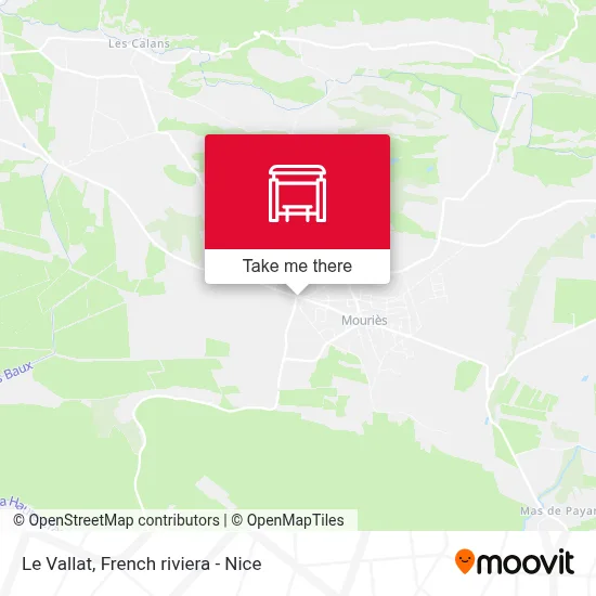 Le Vallat map